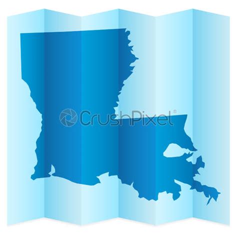 Louisiana Map Stock Vector 2529974 Crushpixel