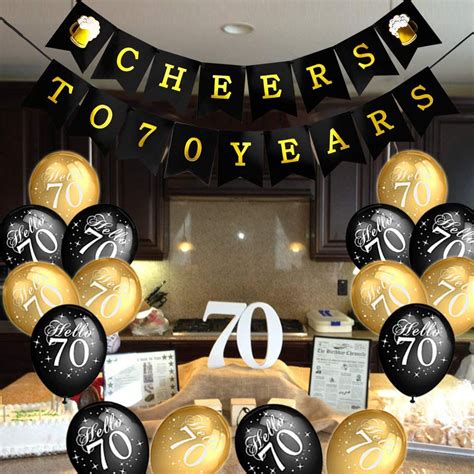 70th Birthday Balloon Kit 70th Birthday Partygirls Table Centre Display Home Furniture And Diy