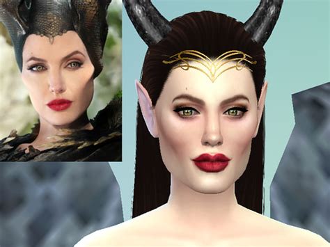 Angelina Jolie As Maleficent Sim For The Sims 4 By Auguste Flickr