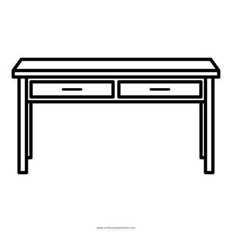 Desk Coloring Page Ultra Coloring Pages