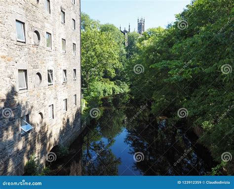 Water Of Leith River In Dean Village In Edinburgh Stock Image Image