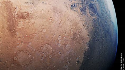 Esas New Mars Image Shows The Red Planet Bathed In Blue Slashgear