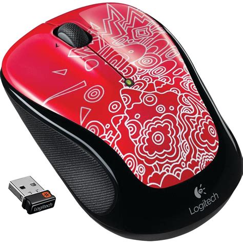 Logitech M325 Wireless Mouse Red Topography купити в інтернет магазині