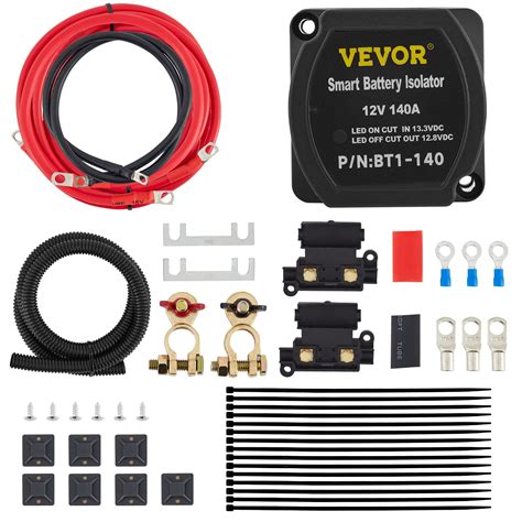 Buy Vevor Split Charge Relay Kit 6mtr 12v Automatic Dual Battery