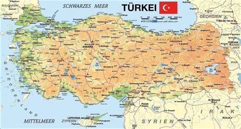زمرہ:ترکی کے نقشہ جات (ur); Map of Turkey • Mapsof.net