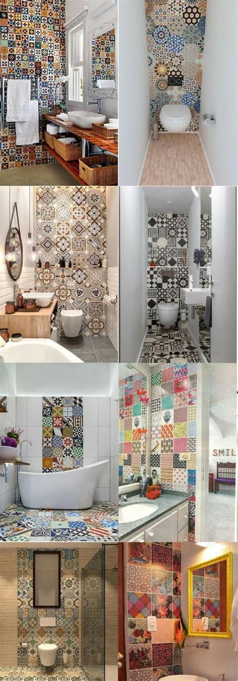 The bathroom tile ideas in the picture creates a clear separation between the floor and wall. 7+ Unique Wall Tile Ideas For Bathroom Design ...