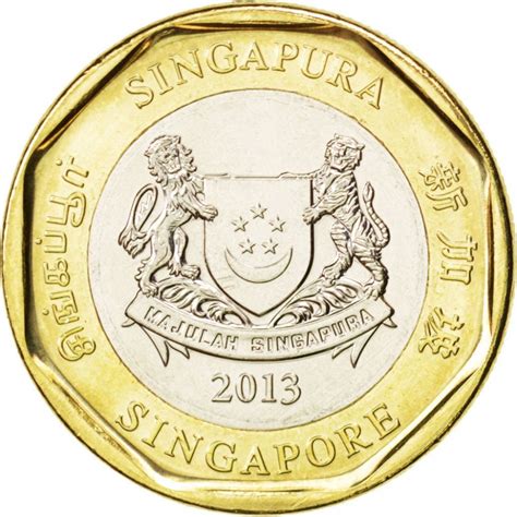 1 Dollar Singapore 2013 2018 Km 314 Coinbrothers Catalog