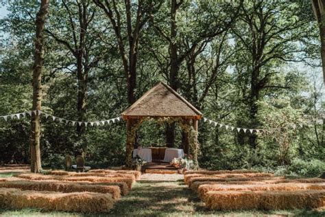 Pitt Hall Barn Wedding Boho Folk Festival Woodland