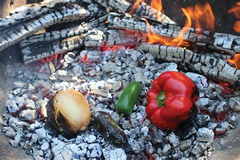 Cooking On Hot Coals A Recipe For Fire Roasted Naan Vegetables And