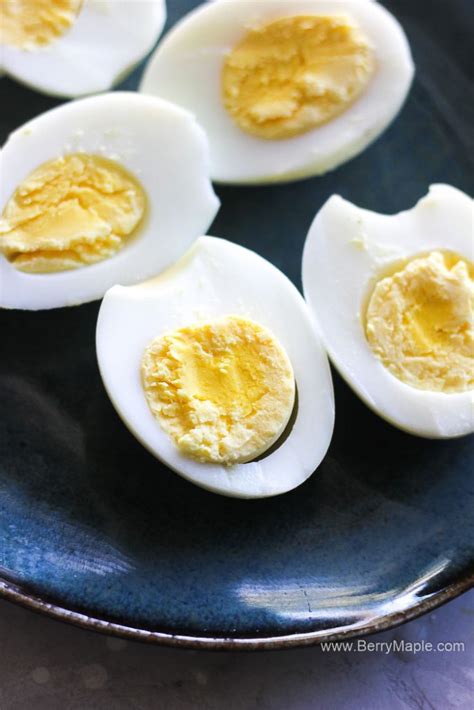 How to hard boil an egg in the microwave • first, fill a large microwave safe bowl about halfway with water. Air fryer hard boiled eggs - Berry&Maple