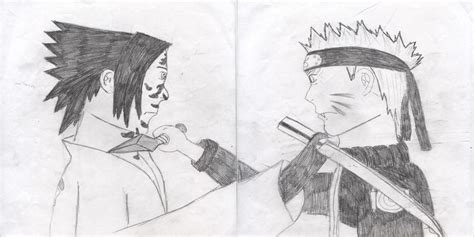 Sasuke Vs Naruto Second Form By Kakashisensei24 On Deviantart