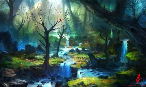 Enchanted Forest By Adimono On Deviantart Fantasy Forest Magical Forest Forest Photography