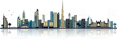 Dubai Skyline Skyline Abstract Images Skyline Art
