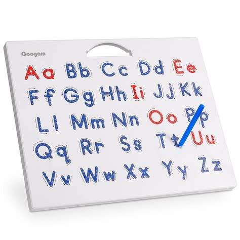 Buy Coogam Magnetic Letters Practicing Board Magnets Tracing Abc