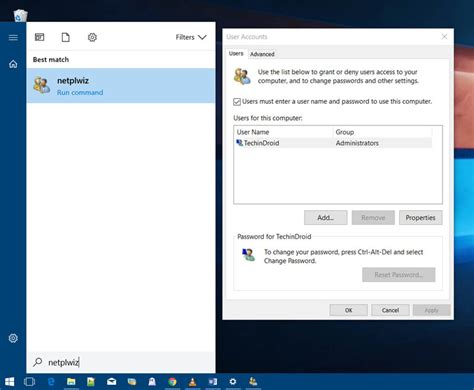 How To Remove Sign In Password From Windows 10
