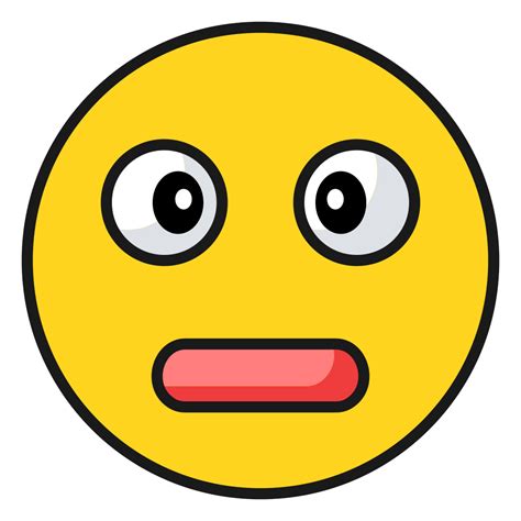 Emoji Emoticon Reactionless Staggered Surprised Icon Free Download