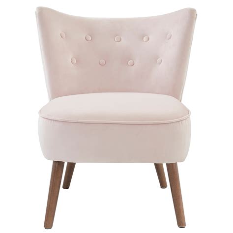 Elle Accent Chair Blush Pink Contemporary Accent Chair Modern Accent