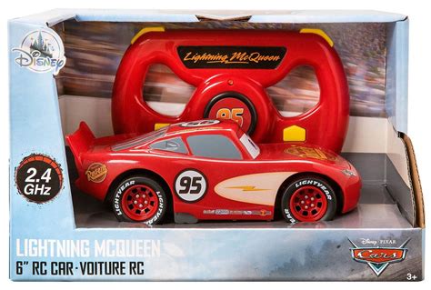 Disney Cars Lightning Mcqueen Blue Simple Function Remote Control Rc