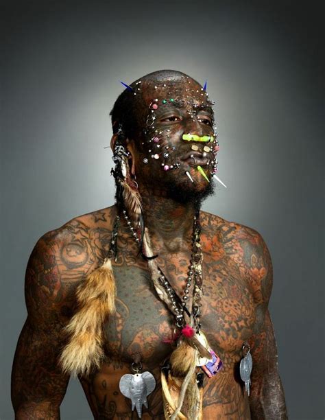 Recently on social media both celebrities showed videos with strange, new implants. Marcus "The Creature" is one of the world's most tattooed ...