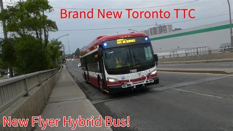 Brand New Toronto Ttc New Flyer Xde Hybrid Bus Spotted Youtube