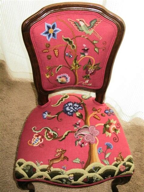Pin By Sandi Duncan On Chairs Crewel Embroidery Embroidery