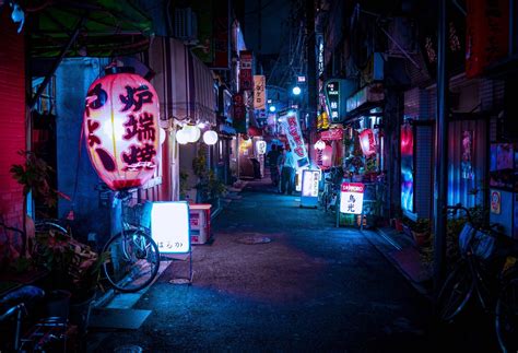 Tokyo Alley At Night Beamazed