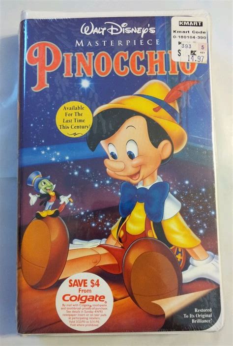 Walt Disneys Pinocchio Vhs Special Th Annivers Vrogue Co