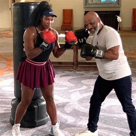 Mike Tyson Gives Serena Williams A Boxing Lesson