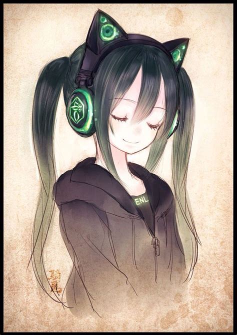 1000 Images About Animeheadphones On Pinterest Headphones Anime