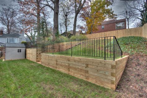 Cedar Retaining Wall Jardin Wilmington Par Disabatino Landscaping