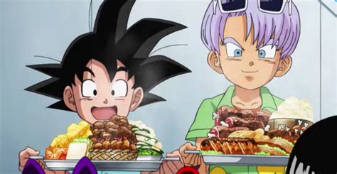 Find your favorite dragon ball series and be updated with the latest episode of dragon ball super.simple click and download your favorite produced by toei animation, the series premiered in japan on fuji tv on february 7, 1996, spanning 64 episodes until its end on november 19, 1997. Trunks and Goten offering food to the Pilaf Gang at Bulma ...