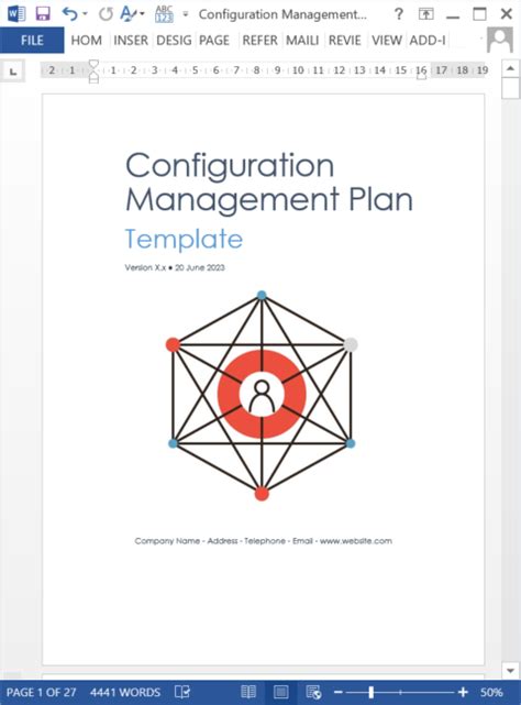 Configuration Management Plan Templates Sdlc Software Development