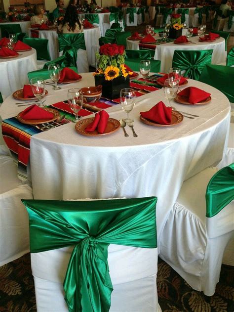 Mexican Themed Party Table And Centerpiece Charro Quinceanera Theme