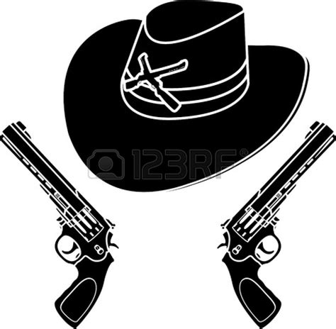A cowboy hat has a distinctive front and back. Western Gun Clipart | Clipart Panda - Free Clipart Images