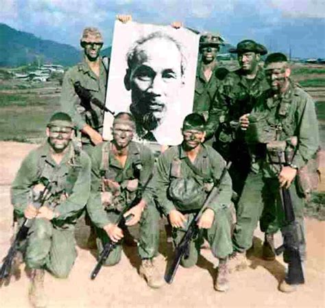 Soldiers From The 3rd Platoon 1st Force Recon Company Holding A Ho Chi