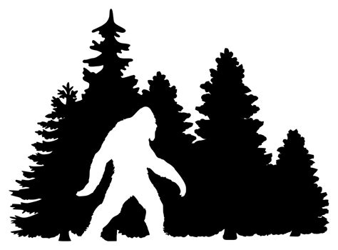 Bigfoot Silhouette Clip Art