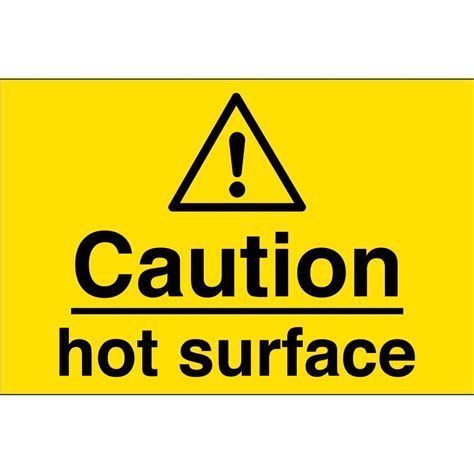 Caution Hot Surface Signs From Key Signs Uk