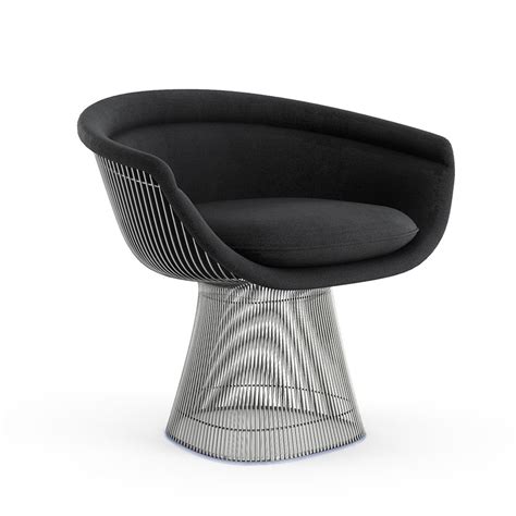 The lounge chair, available in a range of upholstery options, demonstrates platner's belief that there is room in modernism for the kind of decorative, gentle, graceful design that appeared in a period. Knoll Studio Platner Lounge Chair | Project Meubilair