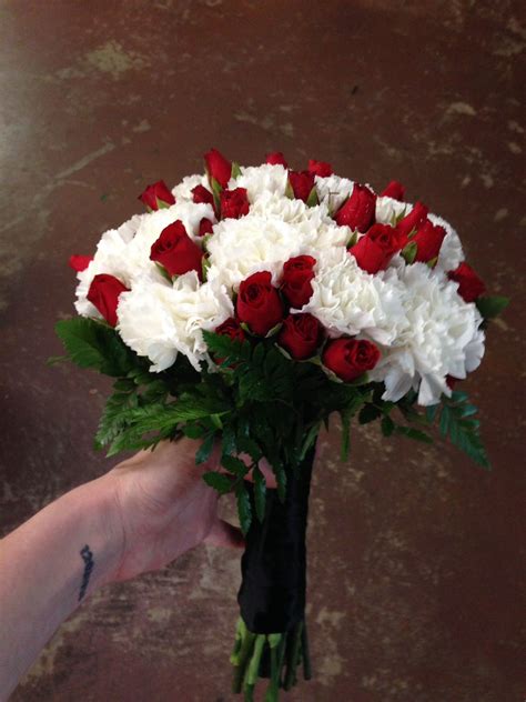 Daisy Marsden Roses And Red Carnations Wedding Bouquets Red And