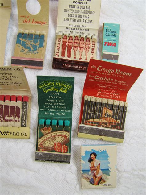Matchbook Collection 141 Antique Matchbook Covers Rare Most Unused