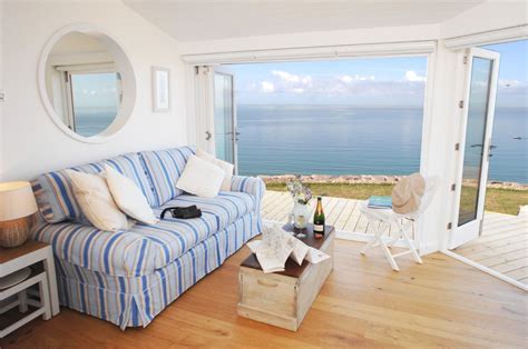 The Edge Luxury Beach Hut Whitsand Bay Cornwall Small Cottages Beach