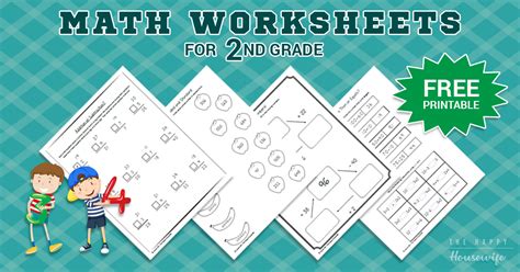 Math Worksheets for 2nd Grade: Free Printables - The Happy Housewife