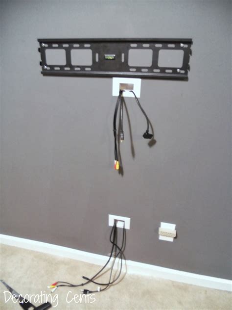 Decorating Cents Wall Mounted Tv And Hiding The Cords Wall Mounted