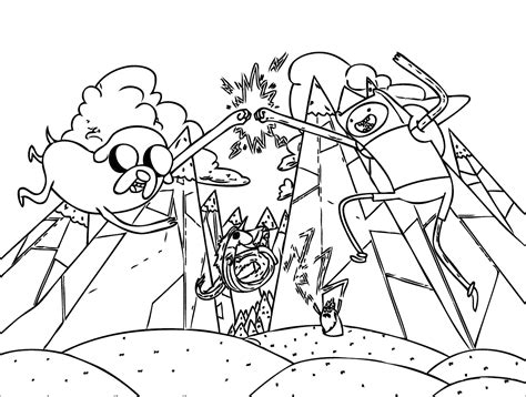 Adventure Time Coloring Pages For Kids Coloring Pages