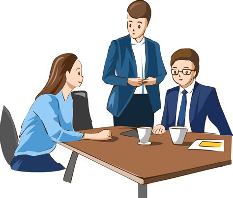 Office Workers Meeting Png Graphic Clipart Design 21277739 Png