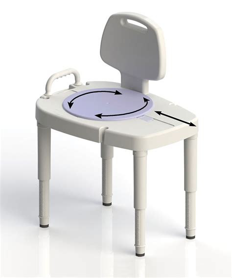 Slip resistant tips provide great. Bathtub Transfer Bench with Rotating Swivel Seat