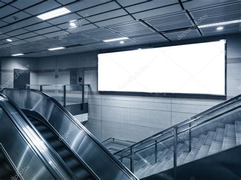 Download Mock up billboard light box in subway station perspective ...