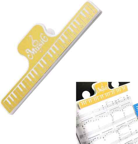 AAGOOD 2pcs Musique Partition Clips Page Holder Clips Clamp Dossier