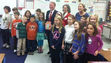 Congressman Collects Holiday Cards At Bedwell School Bernardsville