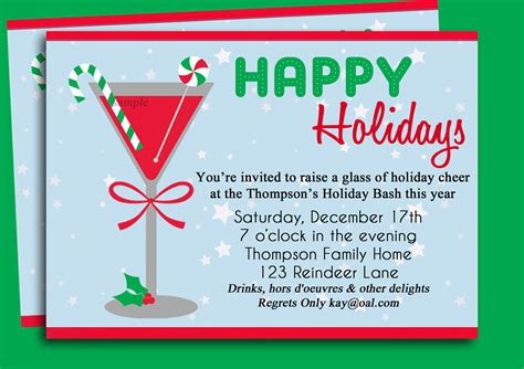 christmas invitation templates cyberuse